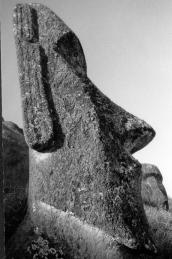 Easter Island stone carved figure